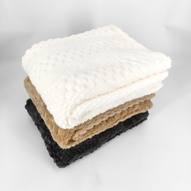 Popcorn Texture Thick Soft Throw Blanket for Bed and Sofa